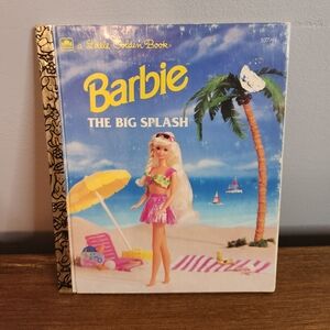 A Little Golden Book Barbie The Big Splash Book Hardcover 1992